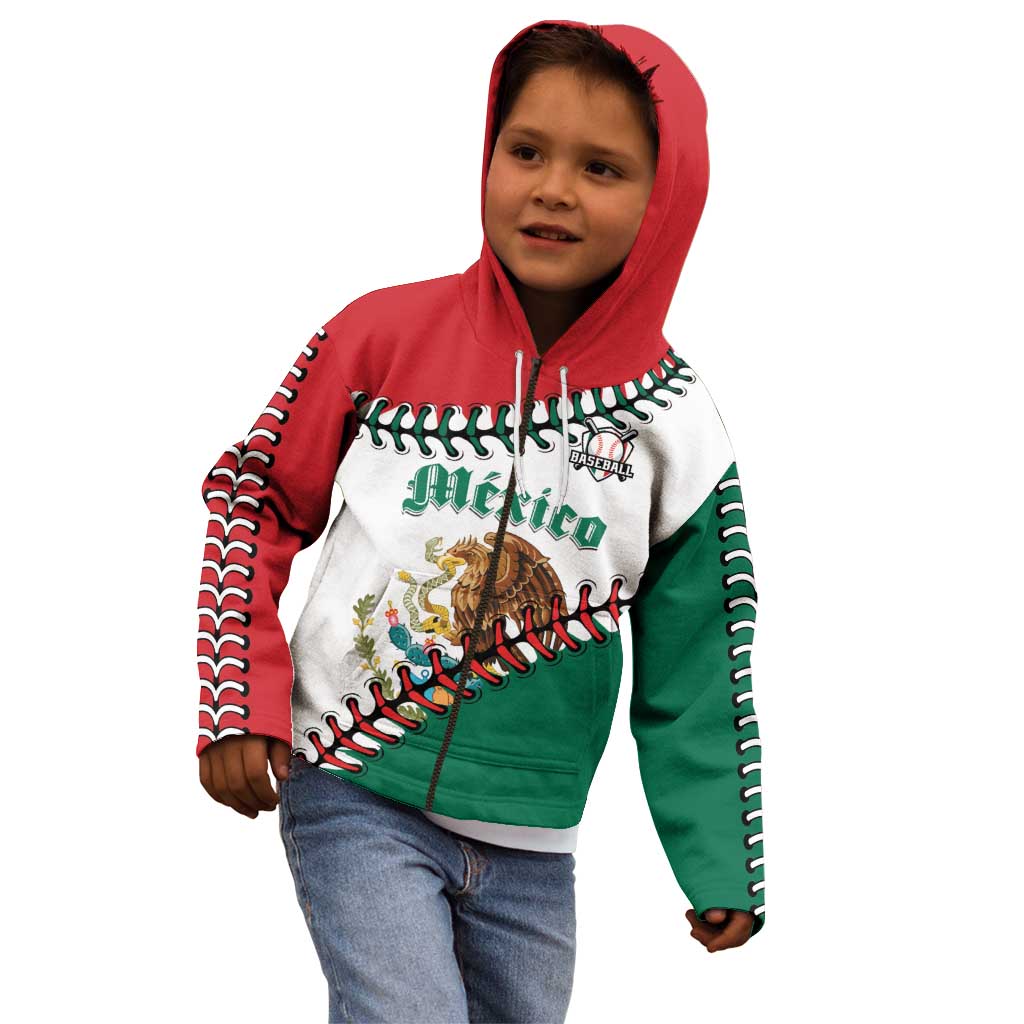 Custom Baseball Mexico Kid Hoodie Come On Mexican Team