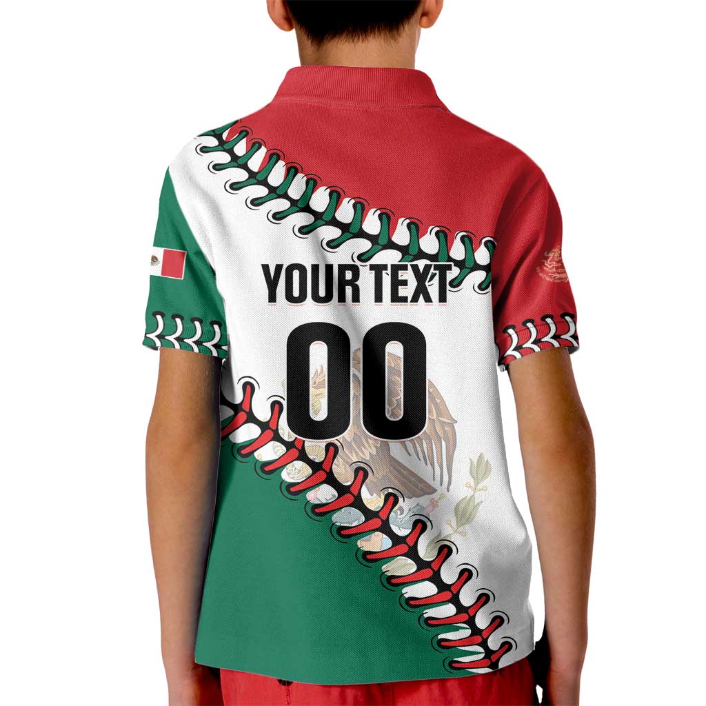 Custom Baseball Mexico Kid Polo Shirt Come On Mexican Team