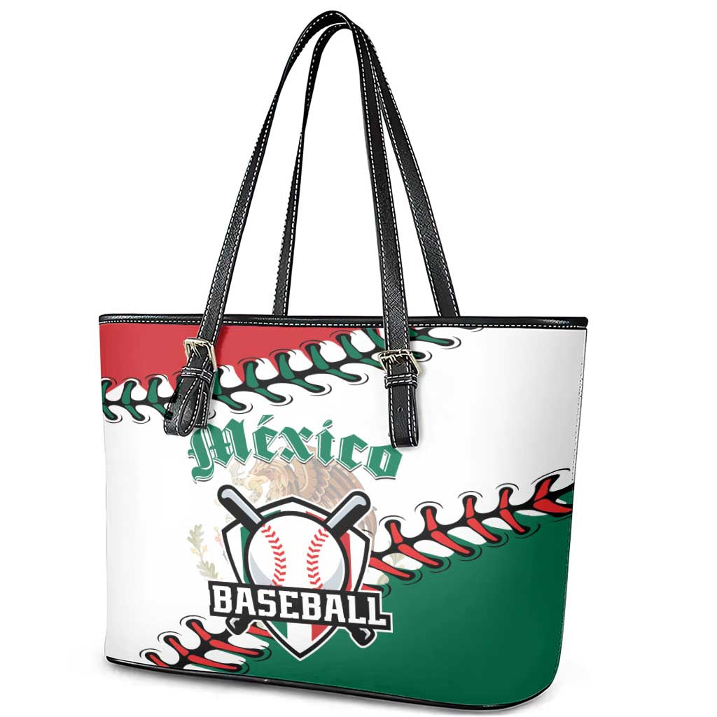 Baseball Mexico Leather Tote Bag Come On Mexican Team