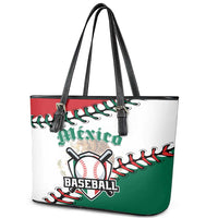 Baseball Mexico Leather Tote Bag Come On Mexican Team