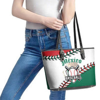 Baseball Mexico Leather Tote Bag Come On Mexican Team