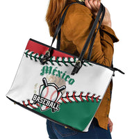 Baseball Mexico Leather Tote Bag Come On Mexican Team
