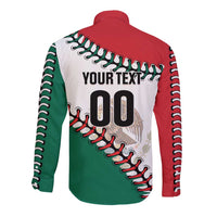 Custom Baseball Mexico Long Sleeve Button Shirt Come On Mexican Team