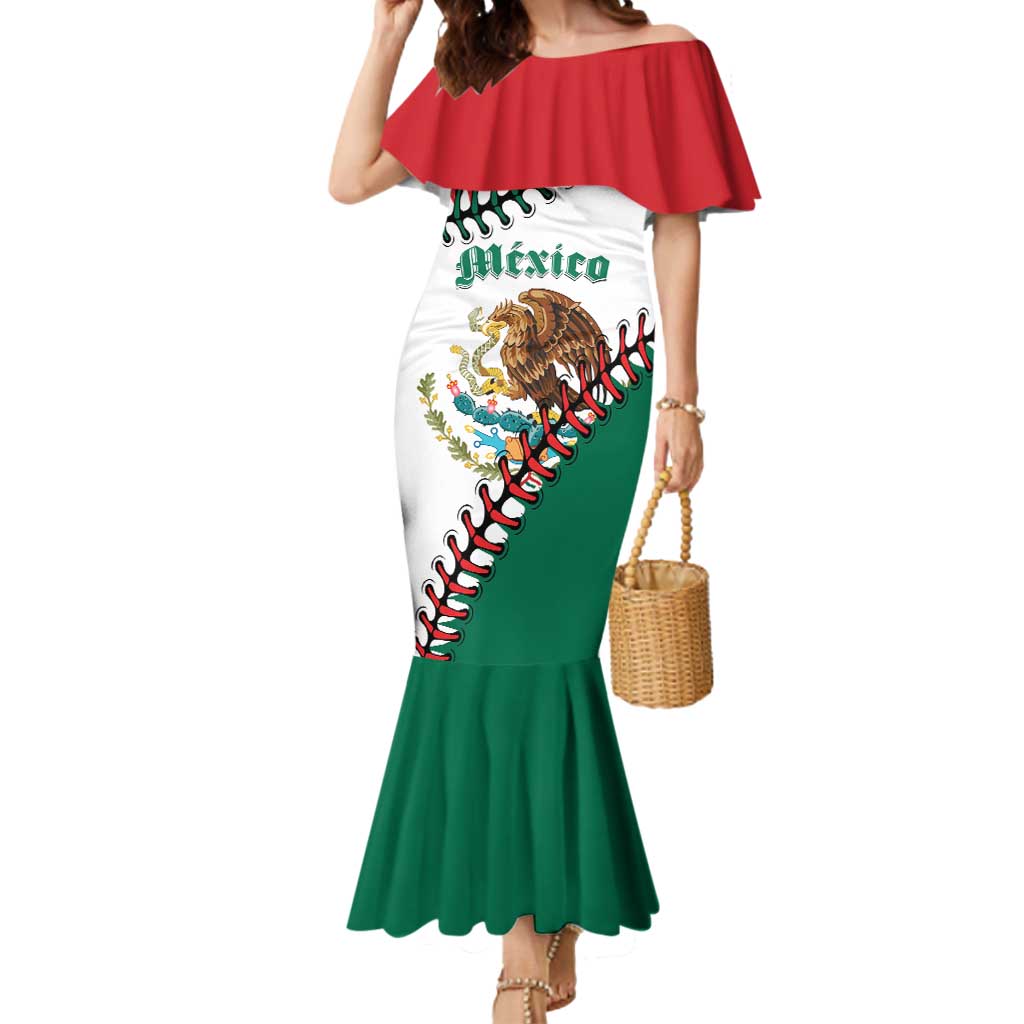 Custom Baseball Mexico Mermaid Dress Come On Mexican Team