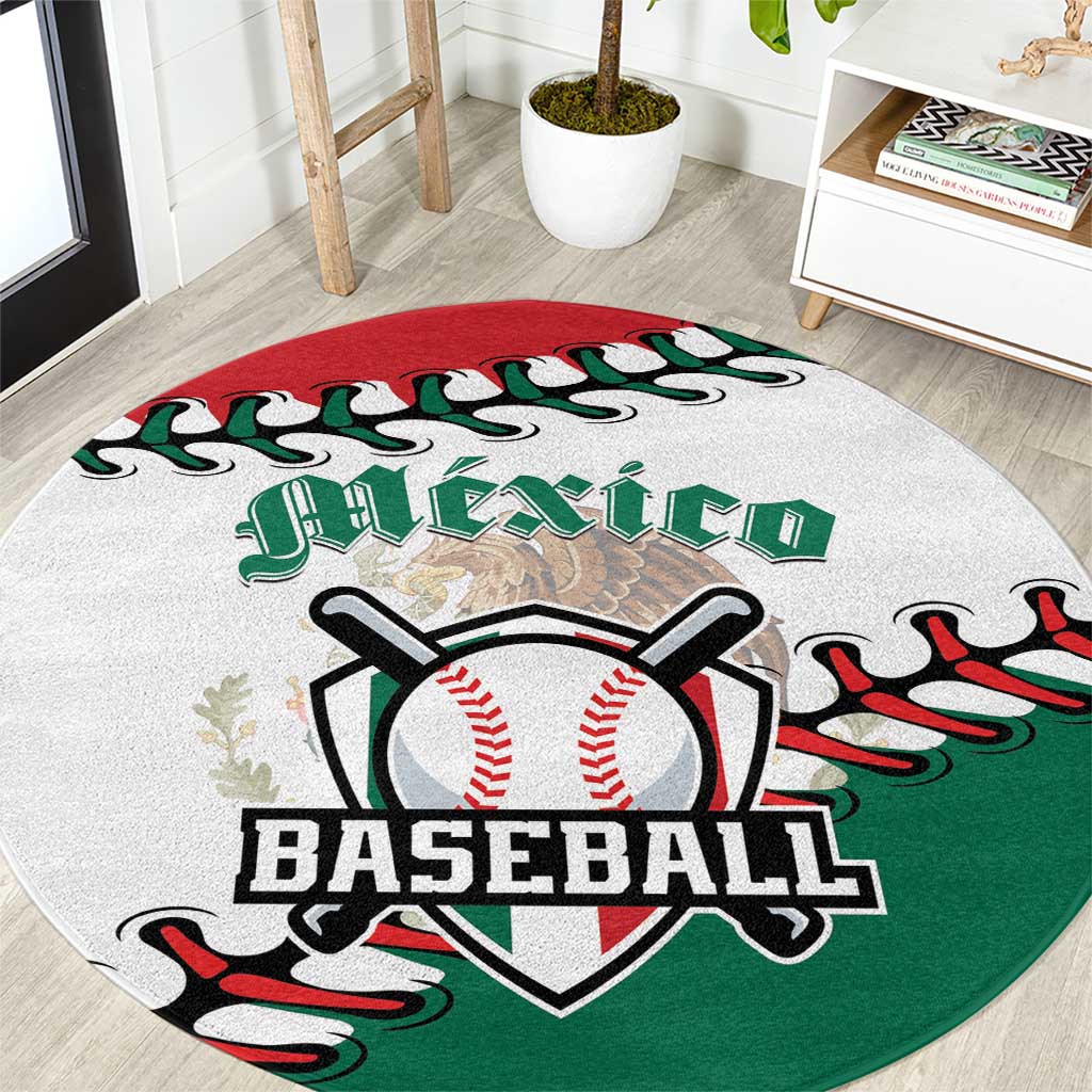 Baseball Mexico Round Carpet Come On Mexican Team
