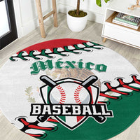 Baseball Mexico Round Carpet Come On Mexican Team