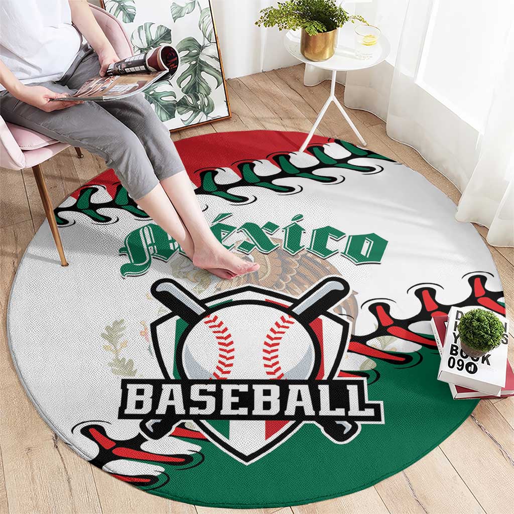 Baseball Mexico Round Carpet Come On Mexican Team