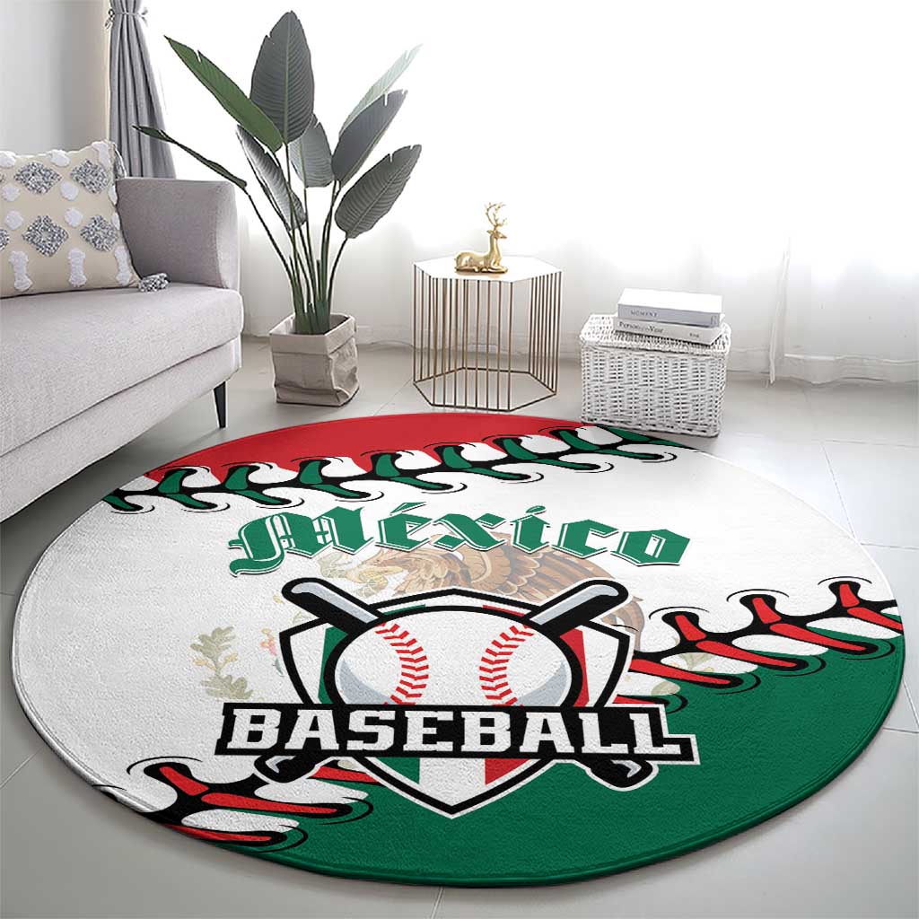 Baseball Mexico Round Carpet Come On Mexican Team