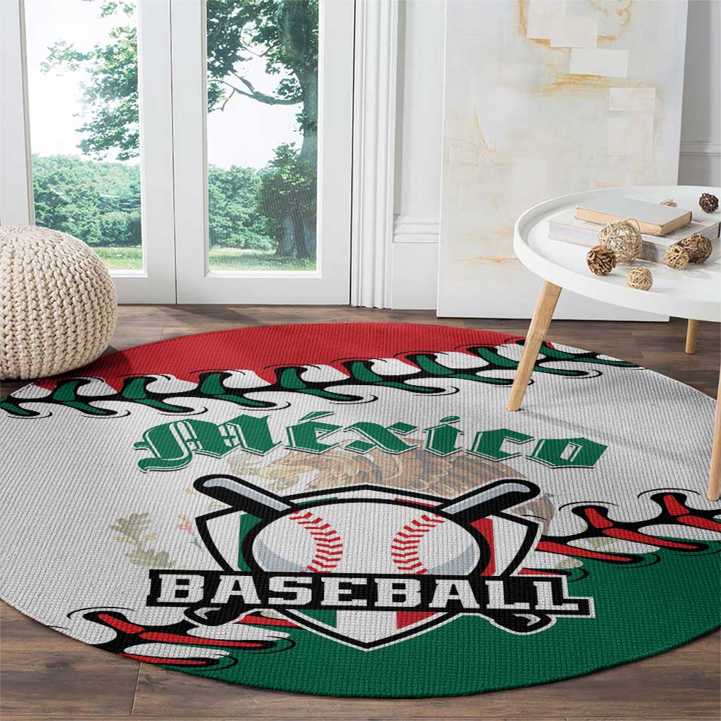 Baseball Mexico Round Carpet Come On Mexican Team