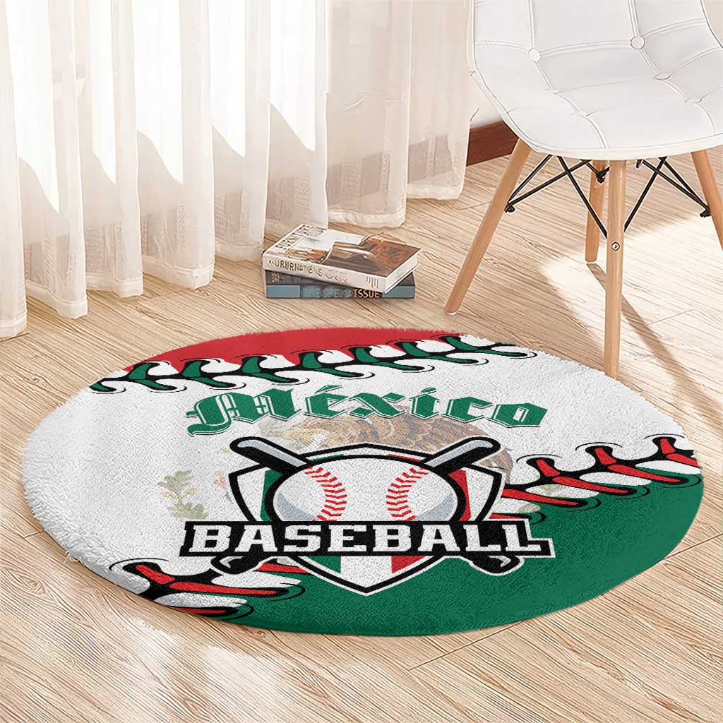 Baseball Mexico Round Carpet Come On Mexican Team