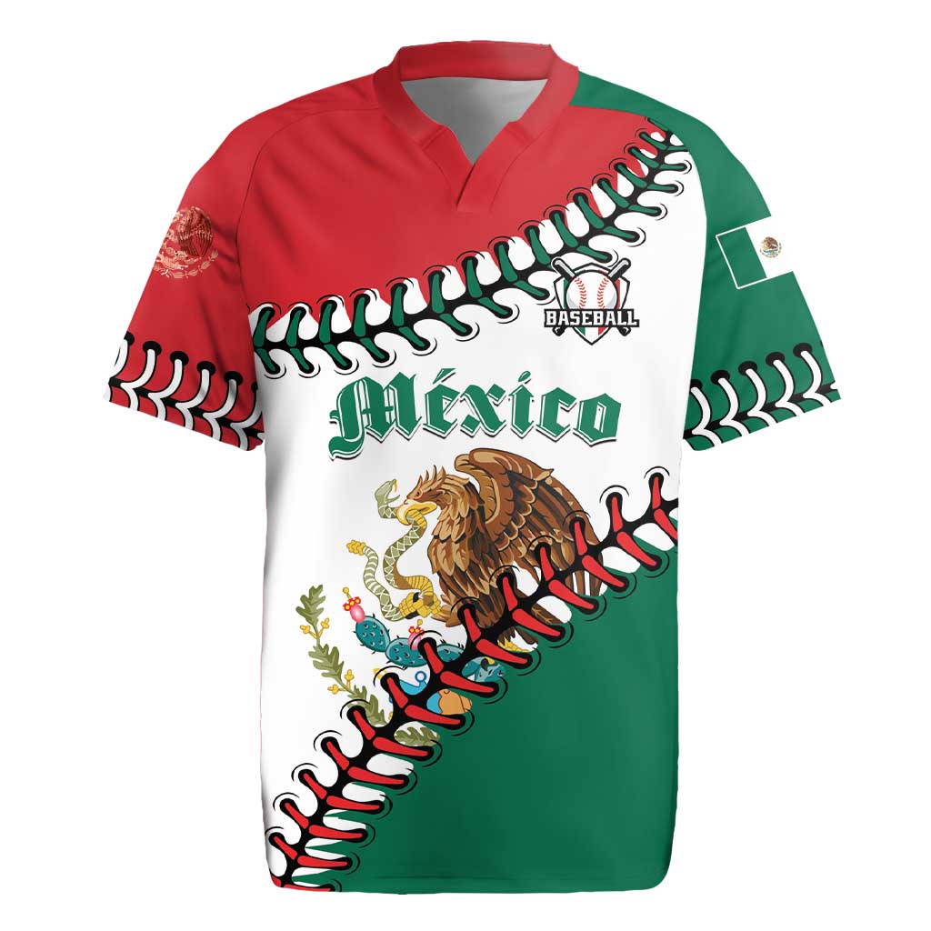 Custom Baseball Mexico Rugby Jersey Come On Mexican Team