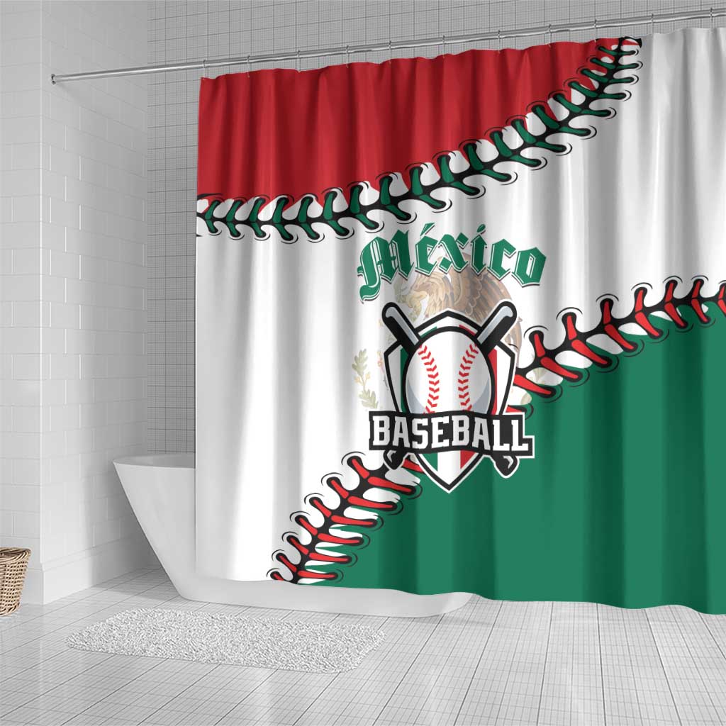 Baseball Mexico Shower Curtain Come On Mexican Team
