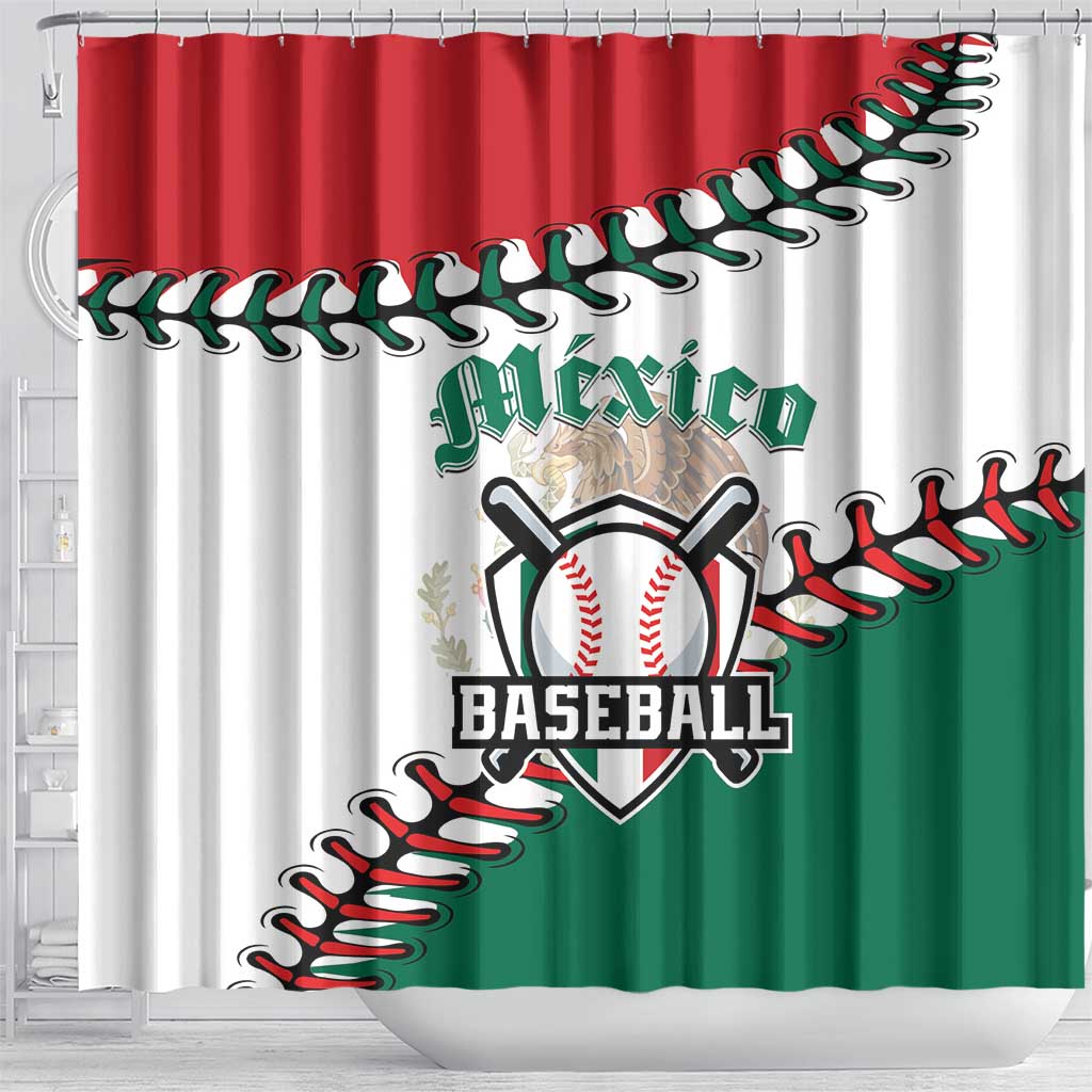 Baseball Mexico Shower Curtain Come On Mexican Team
