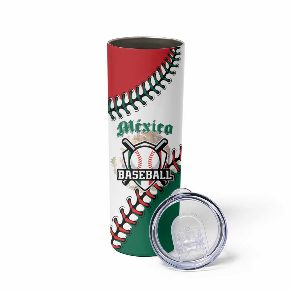 Custom Baseball Mexico Skinny Tumbler Come On Mexican Team