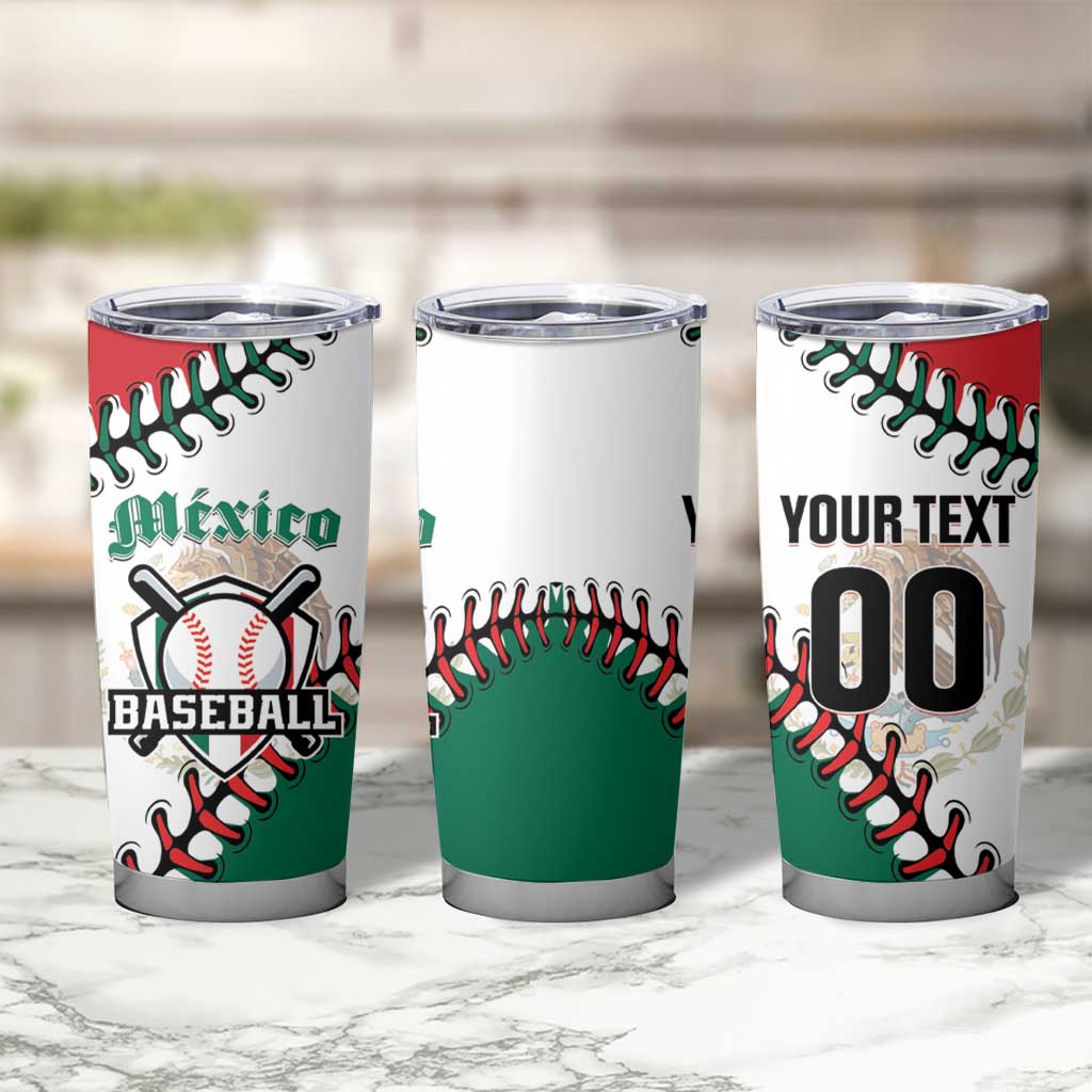 Custom Baseball Mexico Tumbler Cup Come On Mexican Team