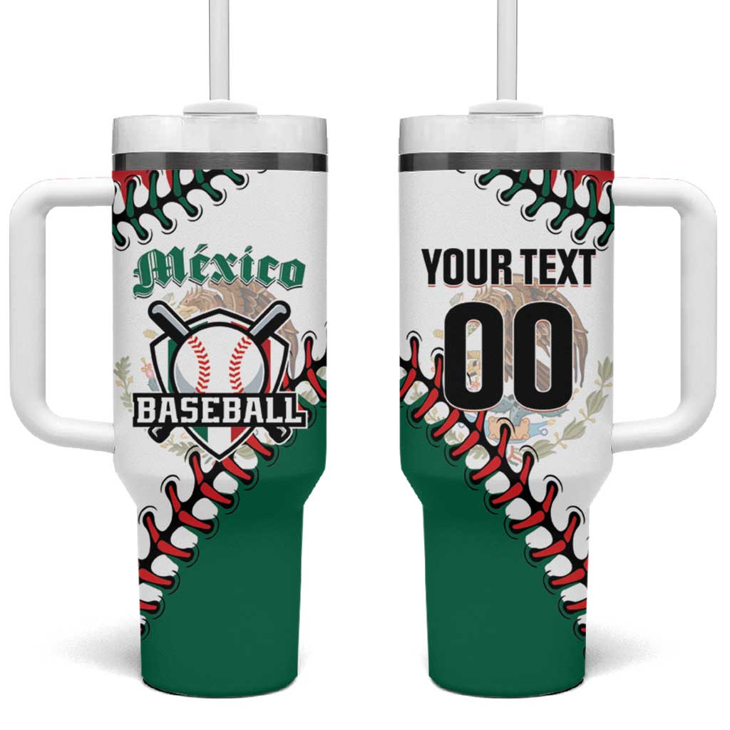 Custom Baseball Mexico Tumbler With Handle Come On Mexican Team
