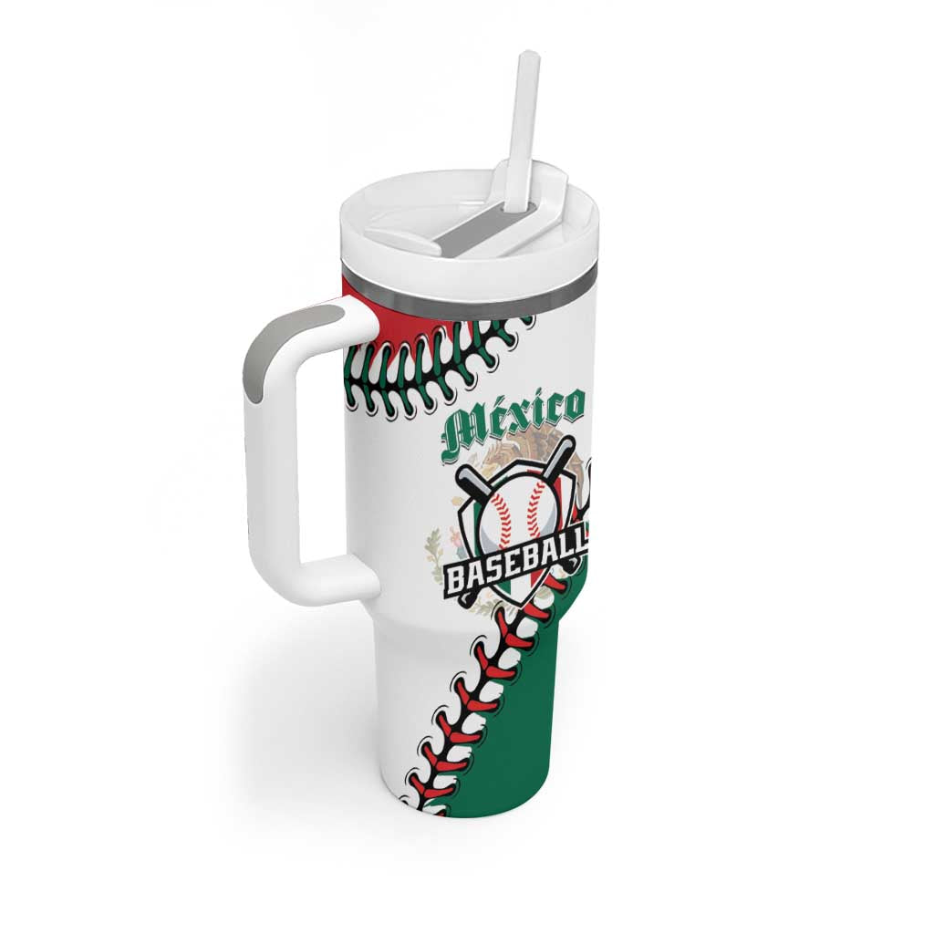 Custom Baseball Mexico Tumbler With Handle Come On Mexican Team