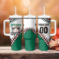 Custom Baseball Mexico Tumbler With Handle Come On Mexican Team