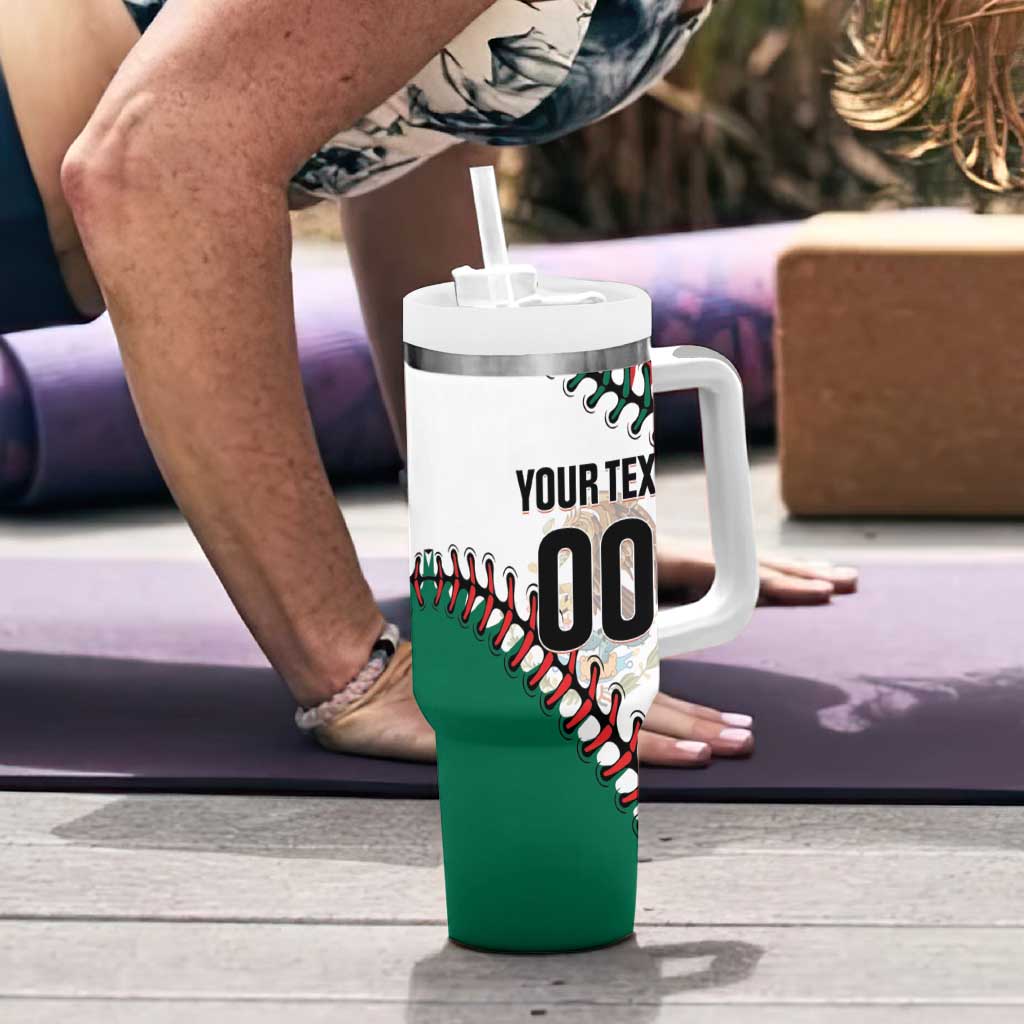 Custom Baseball Mexico Tumbler With Handle Come On Mexican Team