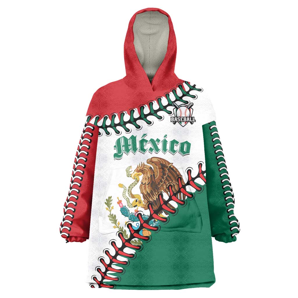 Custom Baseball Mexico Wearable Blanket Hoodie Come On Mexican Team