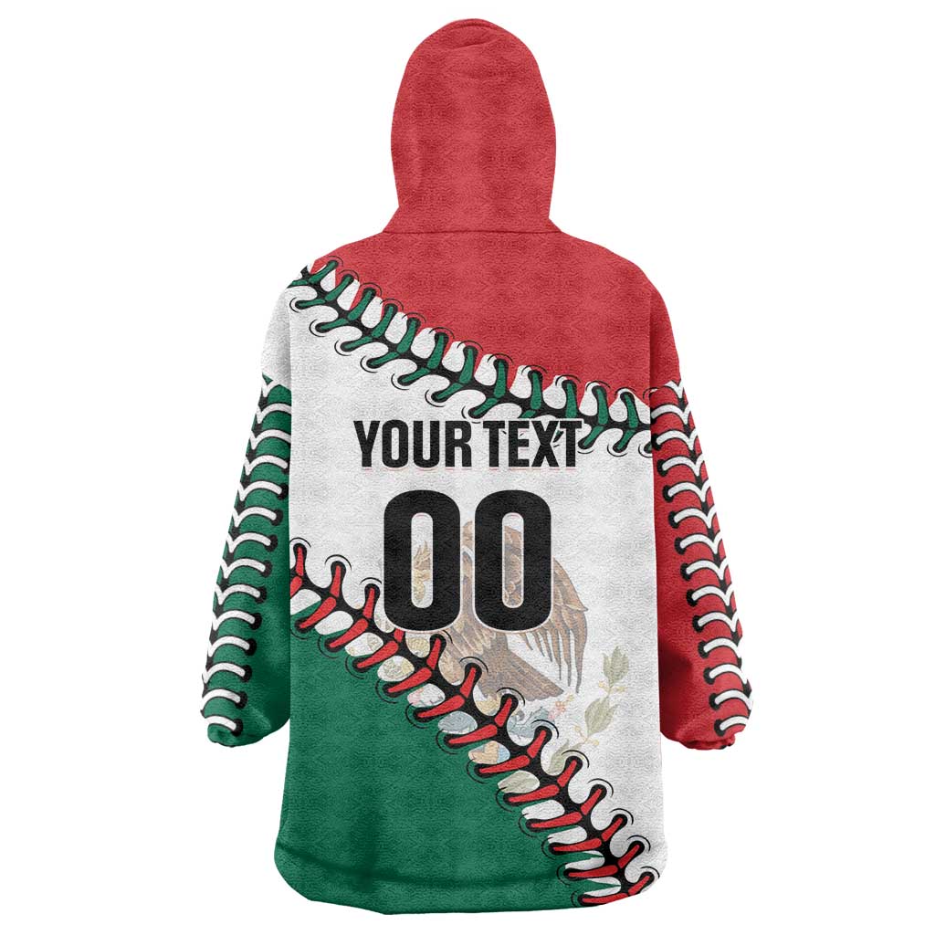 Custom Baseball Mexico Wearable Blanket Hoodie Come On Mexican Team
