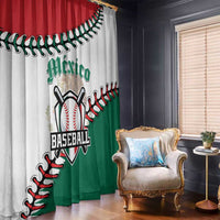 Baseball Mexico Window Curtain Come On Mexican Team