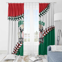 Baseball Mexico Window Curtain Come On Mexican Team