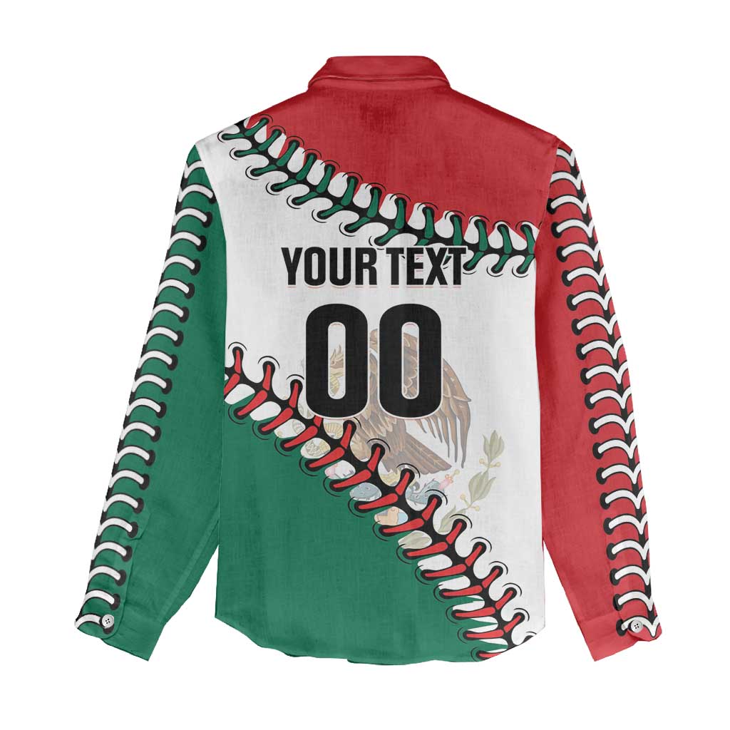 Custom Baseball Mexico Women Casual Shirt Come On Mexican Team