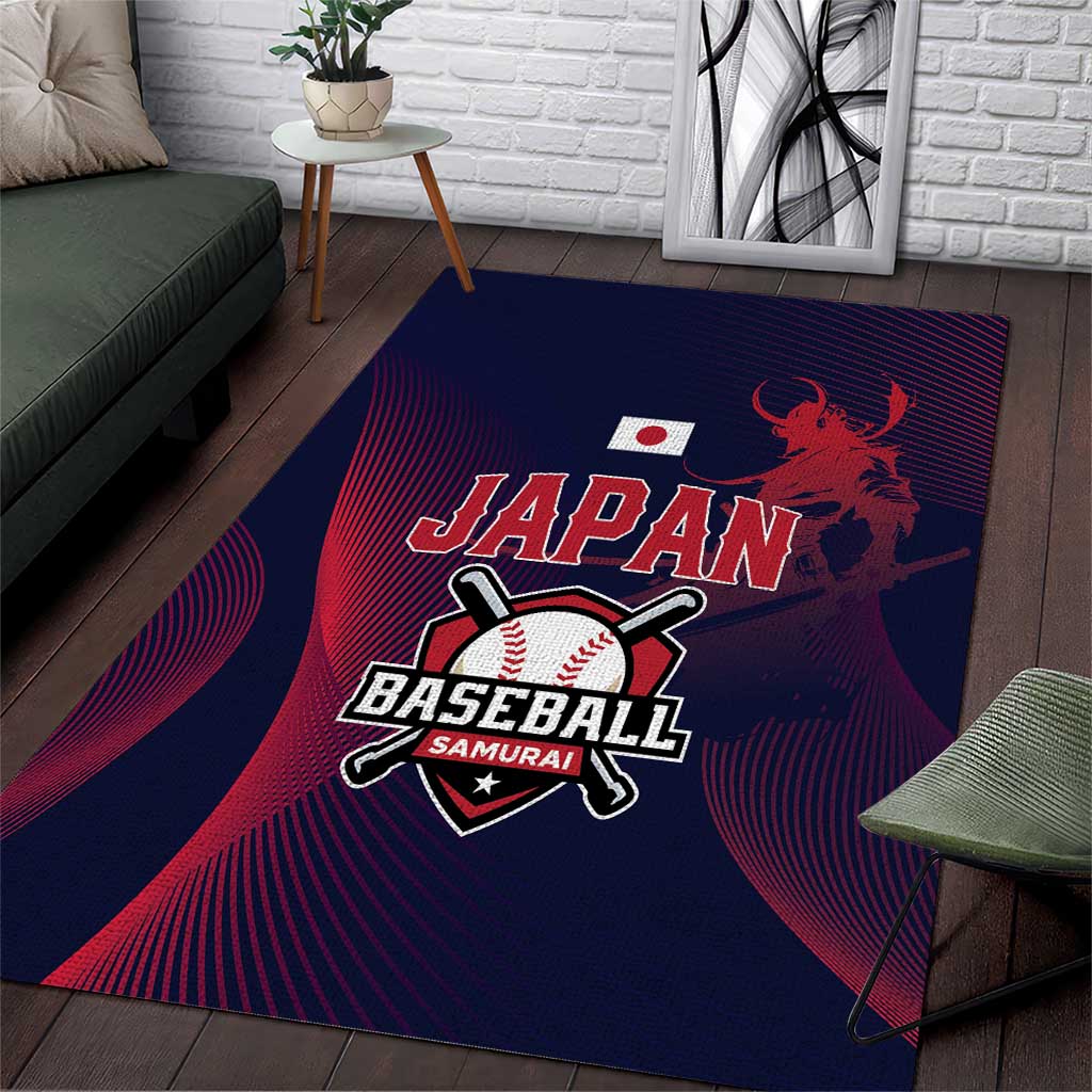 Baseball Japan Area Rug Japan Samurai Go Champions