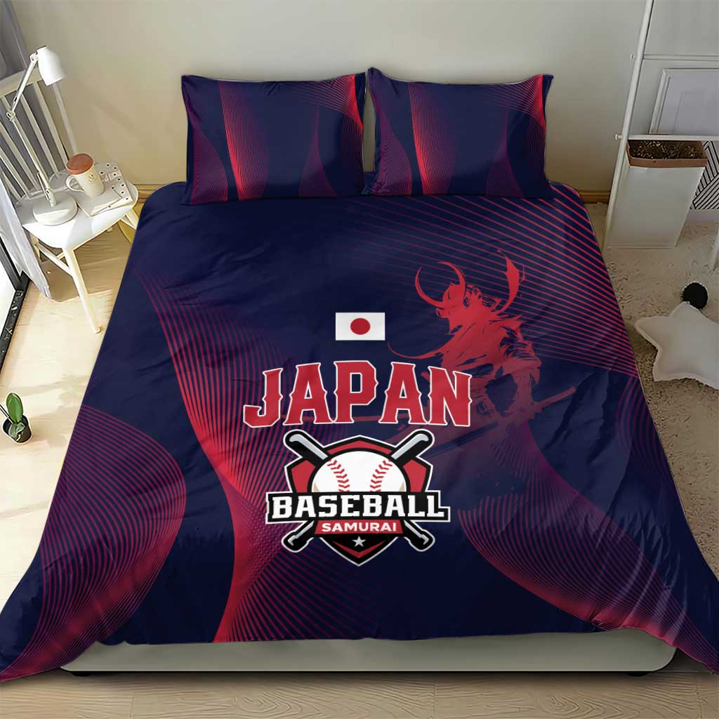 Baseball Japan Bedding Set Japan Samurai Go Champions