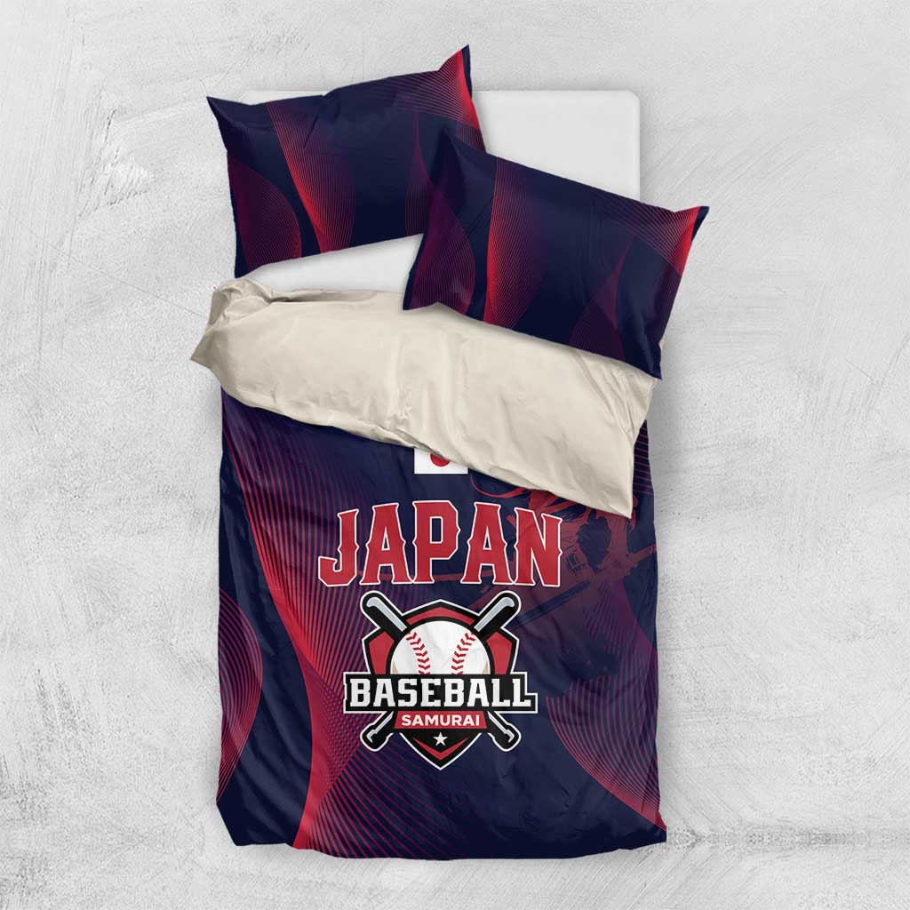 Baseball Japan Bedding Set Japan Samurai Go Champions