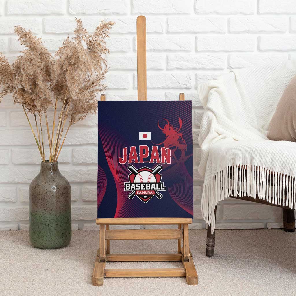 Baseball Japan Canvas Wall Art Japan Samurai Go Champions
