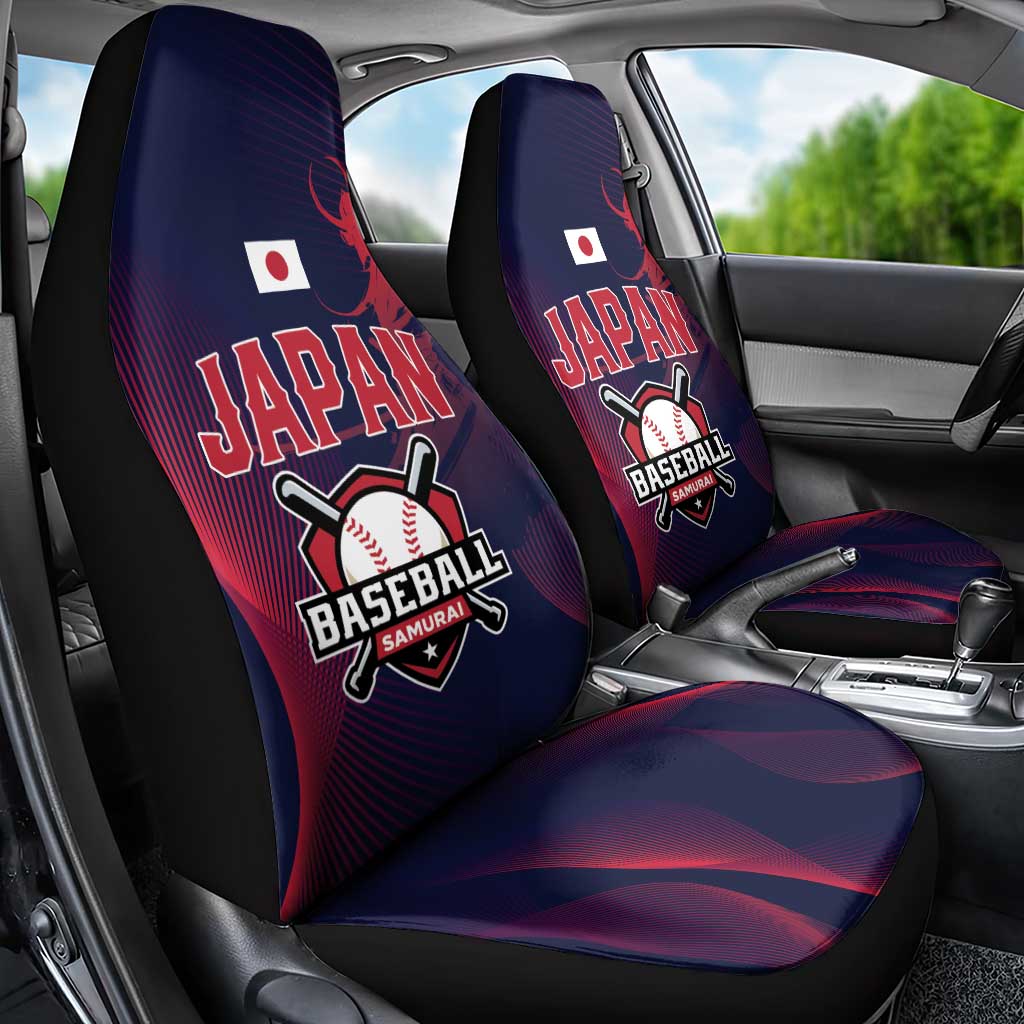 Baseball Japan Car Seat Cover Japan Samurai Go Champions