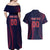 Custom Baseball Japan Couples Matching Off Shoulder Maxi Dress and Hawaiian Shirt Japan Samurai Go Champions