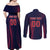 Custom Baseball Japan Couples Matching Off Shoulder Maxi Dress and Long Sleeve Button Shirt Japan Samurai Go Champions