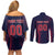 Custom Baseball Japan Couples Matching Off Shoulder Short Dress and Long Sleeve Button Shirt Japan Samurai Go Champions