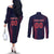 Custom Baseball Japan Couples Matching Off The Shoulder Long Sleeve Dress and Long Sleeve Button Shirt Japan Samurai Go Champions