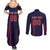 Custom Baseball Japan Couples Matching Summer Maxi Dress and Long Sleeve Button Shirt Japan Samurai Go Champions