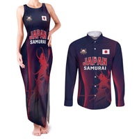 Custom Baseball Japan Couples Matching Tank Maxi Dress and Long Sleeve Button Shirt Japan Samurai Go Champions