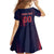 Custom Baseball Japan Family Matching Off Shoulder Maxi Dress and Hawaiian Shirt Japan Samurai Go Champions