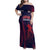 Custom Baseball Japan Family Matching Off Shoulder Maxi Dress and Hawaiian Shirt Japan Samurai Go Champions