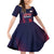 Custom Baseball Japan Family Matching Off Shoulder Short Dress and Hawaiian Shirt Japan Samurai Go Champions