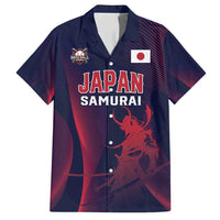 Custom Baseball Japan Family Matching Off Shoulder Short Dress and Hawaiian Shirt Japan Samurai Go Champions
