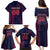 Custom Baseball Japan Family Matching Puletasi and Hawaiian Shirt Japan Samurai Go Champions
