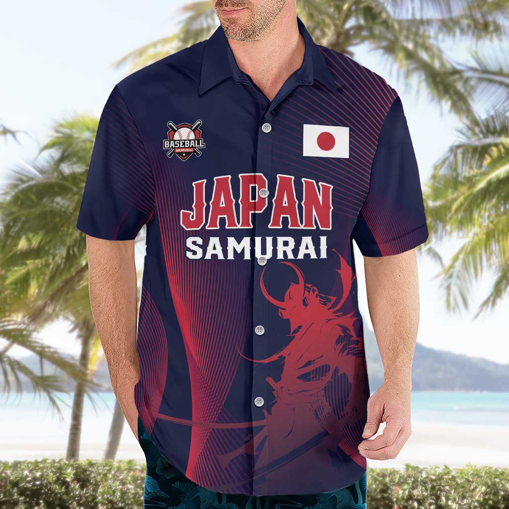 Custom Baseball Japan Hawaiian Shirt Japan Samurai Go Champions