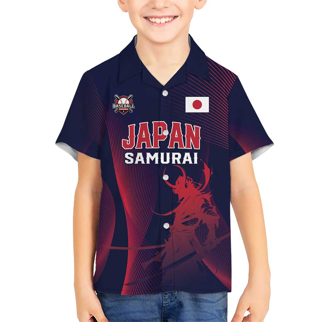 Custom Baseball Japan Kid Hawaiian Shirt Japan Samurai Go Champions