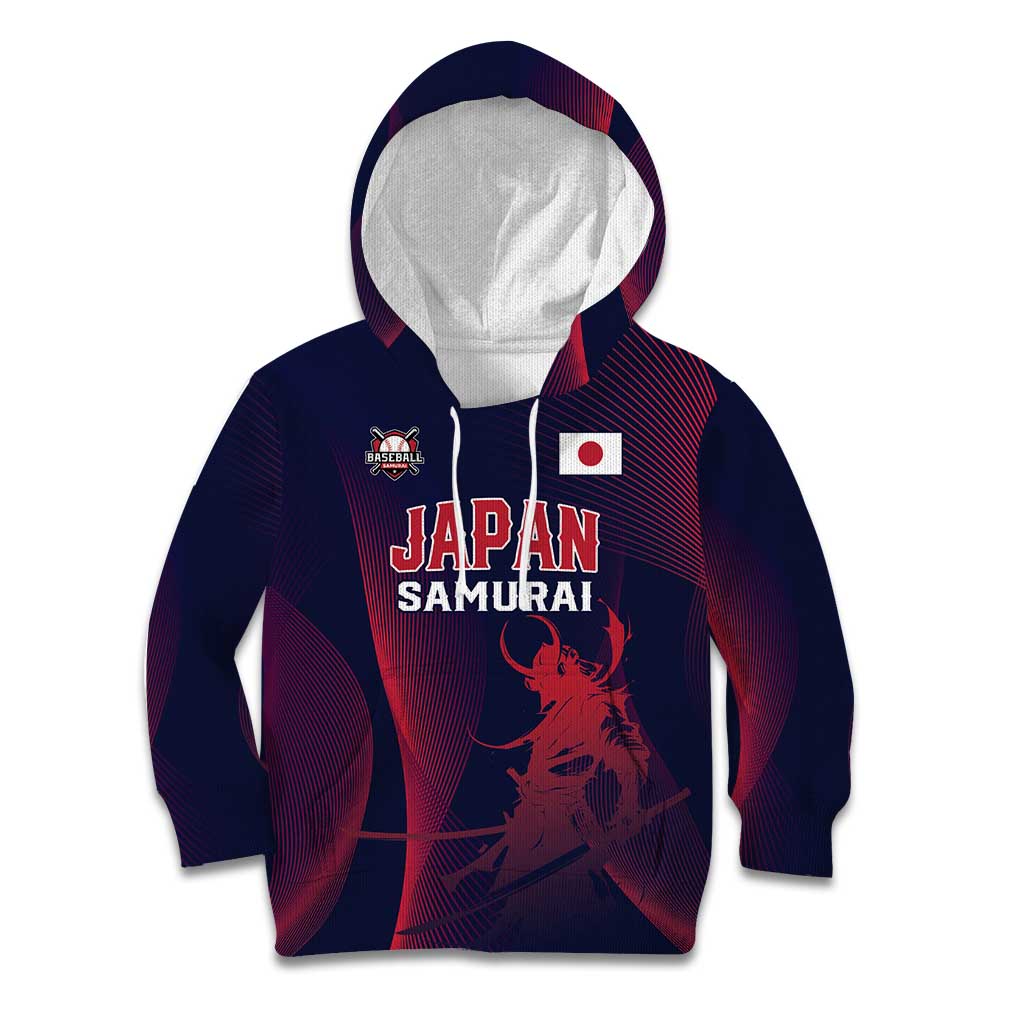 Custom Baseball Japan Kid Hoodie Japan Samurai Go Champions