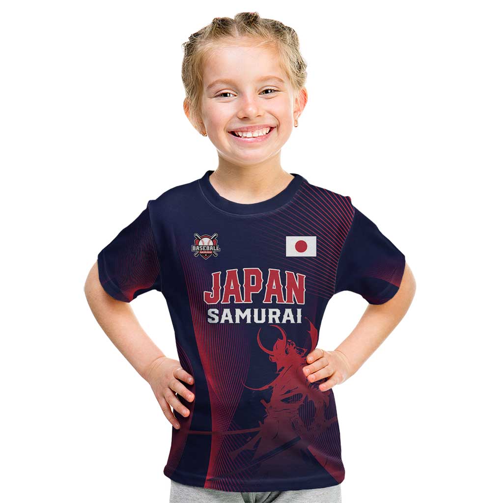 Custom Baseball Japan Kid T Shirt Japan Samurai Go Champions