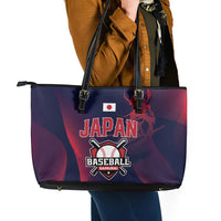 Baseball Japan Leather Tote Bag Japan Samurai Go Champions