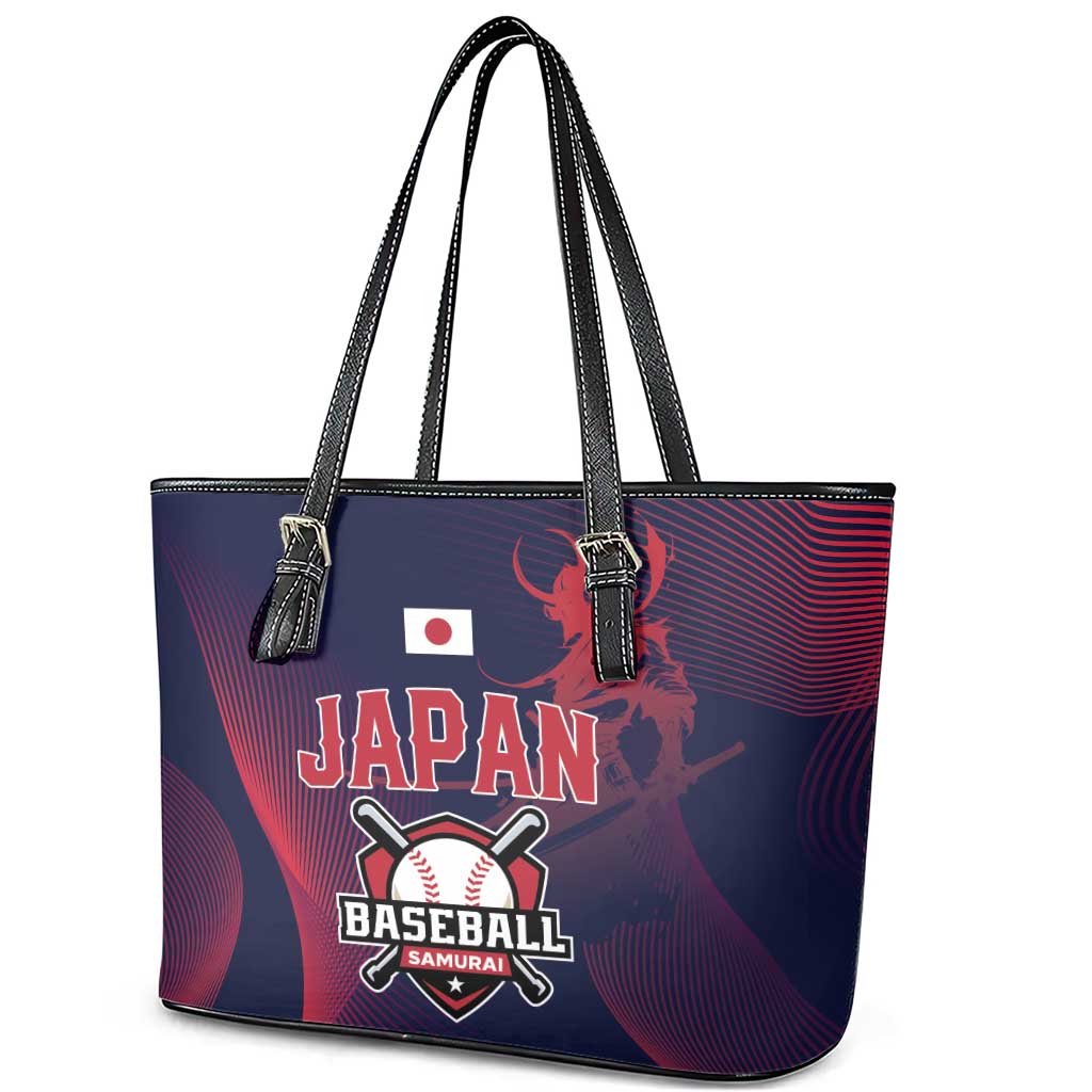 Baseball Japan Leather Tote Bag Japan Samurai Go Champions